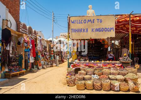 Ägypten, Oberägypten, Niltal, Assuan, Nubisches Dorf Stockfoto