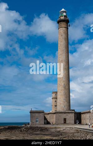 France, Manche (50), Cotentin, Gatteville-le-Phare oder Gatteville-Phare, Semaphor am Punkt von Barfleur Stockfoto