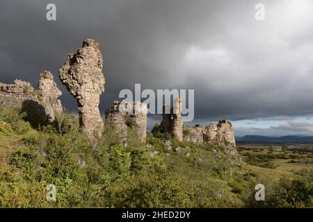 Frankreich, Aveyron (12), Millau, Larzac, das felsige Chaos von Rajal del Gorp Stockfoto