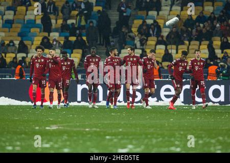 Ukraine, Kiew - 23. November 2021. FC Bayern München beim Spiel zwischen FC Dynamo Kiew und FC Bayern München, NSC Olympiyskiy Stockfoto