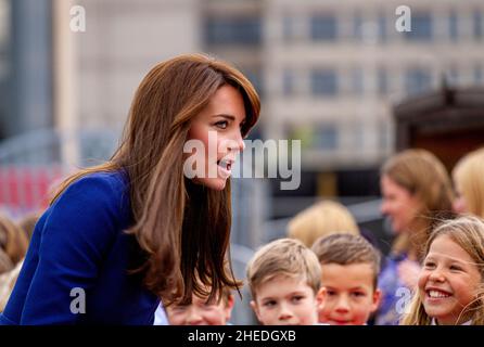 Das Königspaar Prinz William und Kate Middleton stattete am 23rd. November 2015 ihren ersten offiziellen Besuch in Dundee ab, um das RRS Discovery-Schiff, Großbritannien, zu sehen Stockfoto