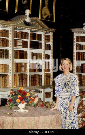 Lady Penelope Cobham in der Hagley Hall Stockfoto