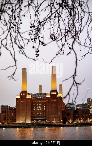 Battersea Power Station Jan 2021 Bild von Gavin Rodgers/ Pixel8000 Stockfoto