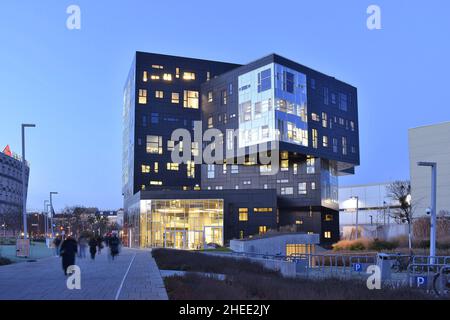 WU (Wirtschaftsuniversität Wien) Wirtschaftsuniversität Wien, Gebäude der Executive Academy in Wien Österreich. Stockfoto