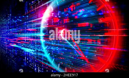 Website Speed Concept - Website Performance - Internet Speed - Speed Optimization Illustration Stockfoto