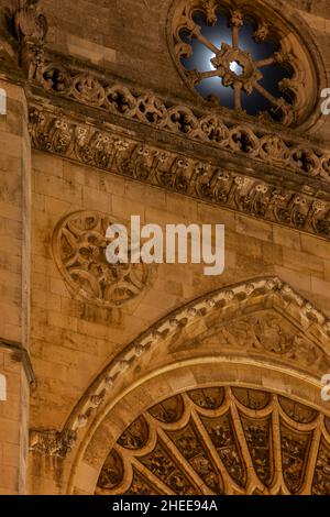 Gotische Kathedrale von Leon. Castilla y Leon, Spanien Stockfoto