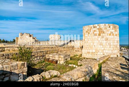 Ruinen der Burg von Burgos in Spanien Stockfoto