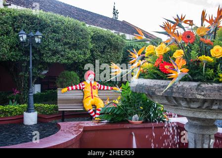 Ronald McDonald in Antigua, Guatemala Stockfoto