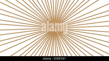 Moderne abstrakte Luxus-Vorlage Postkarte für Business oder Präsentation mit goldenen Linien auf weißem Hintergrund - Vektor-Illustration Stock Vektor