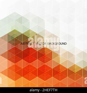 Abstrakte geometrische Hintergrund. farbige Sechsecke Stockfoto