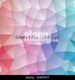 vektor mehrfarbigen abstrakten Hintergrund des Effekts geometrische Dreiecke. Stockfoto