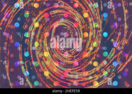 Gradientenmuster. Grafischer abstrakter geometrischer Hintergrund zum Drucken. Designtapete. Geometrisch gepunktetes Designelement. Stockfoto