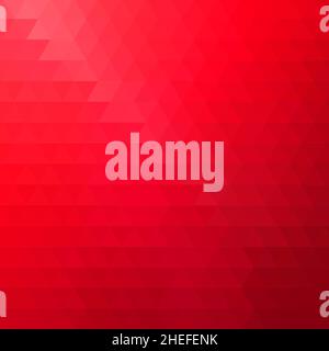 Abstrakter Hintergrund bestehend aus roten Dreiecken. Geometrisches Design für Geschäftspräsentationen oder Webvorlagen-Banner-Flyer. Vektorgrafik Stockfoto