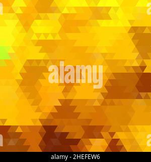 Abstrakter Hintergrund bestehend aus gelben Dreiecken. Geometrisches Design für Geschäftspräsentationen oder Webvorlagen-Banner-Flyer. Vektorgrafik Stockfoto