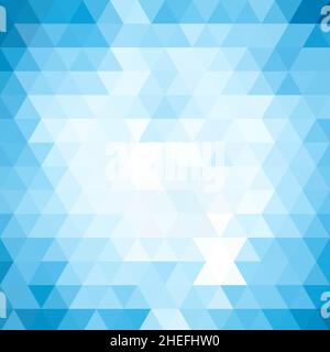 Abstrakt-geometrischen Hintergrund blaues Dreieck, Vektor-Illustration Stockfoto