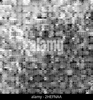 Abstrakt graue Dreiecke Hintergrund. Geometrisches Muster Stockfoto