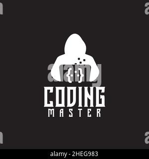 Codierung Programmierer Website Firma Vektor Logo Design Stock Vektor