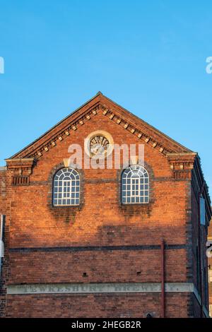 Verwelkte Brauerei und Industriemühle „Healings Flour Mill“ Tewkesbury, Gloucestershire, England Stockfoto