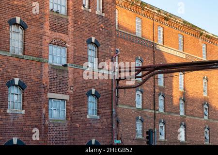 Verwelktes Industriewerk „Healings Flour Mill“ Tewkesbury, Gloucestershire, England Stockfoto