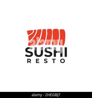 Sushi japanisches Essen Restaurant Vektor Logo Design Stock Vektor