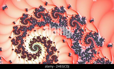 Farbe erstaunlich fraktalen Hintergrund Muster Blume, verschiedene Formen und Farben, grafische Elemente für Design und Dekoration. 3D Rendern Stockfoto