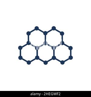 Atom-Symbol auf sauberem Hintergrund isoliert. Atom Icon Concept Drawing Icon im modernen Stil. Stock Vektor