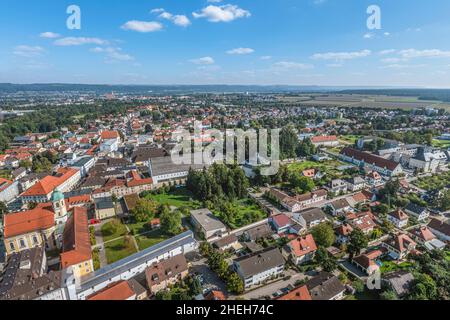 Altötting ist ein landesweit bekannter Wallfahrtsort in der Tourismusregion Inn-Salzach. Stockfoto