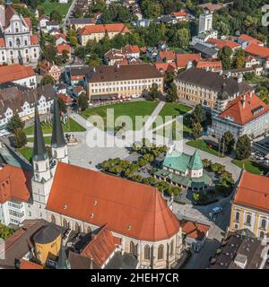 Altötting ist ein landesweit bekannter Wallfahrtsort in der Tourismusregion Inn-Salzach. Stockfoto