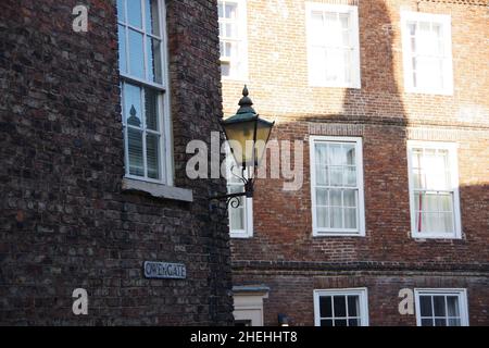 Owengate in der Nähe von Palace Green, Durham, England Stockfoto