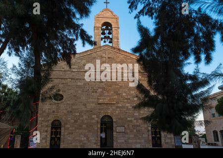 Die griechisch-orthodoxe St. George Kirche in Madaba Jordanien Stockfoto