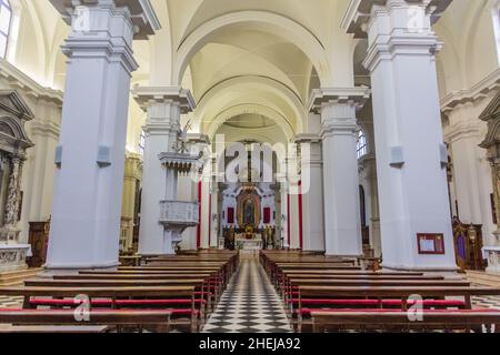 KOPER, SLOWENIEN - 15. MAI 2019: Übernahme der Marienkirche, Koper Stockfoto