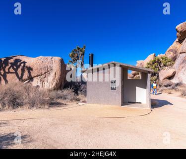 San Bernardino County, CA, USA - 5. Januar 2022: Cap Rock Trail im Joshua Tree National Park, San Bernardino County, CA. Stockfoto