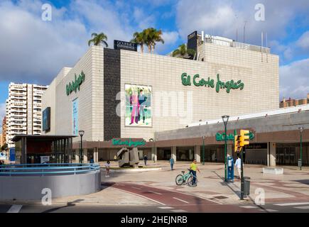 Kaufhaus El Corte Inglés im Stadtzentrum, Malaga, Andalusien, Spanien Stockfoto