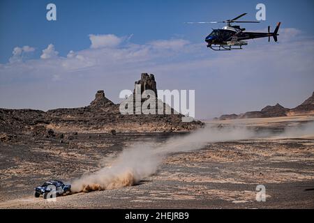 217 Ten Brinke Bernhard (nld), Delaunay Sébastien (Fra), Overdrive Toyota, Toyota Hilux Overdrive, Auto FIA T1/T2, Aktion während der Etappe 9 der Rallye Dakar 2022 um Wadi Ad Dawasir, am 11th 2022. Januar in Wadi Ad Dawasir, Saudi-Arabien - Foto Gigi Soldano / DPPI Stockfoto