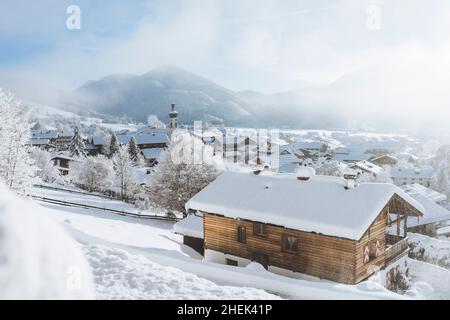 Reit im Winkl im Winter Stockfoto
