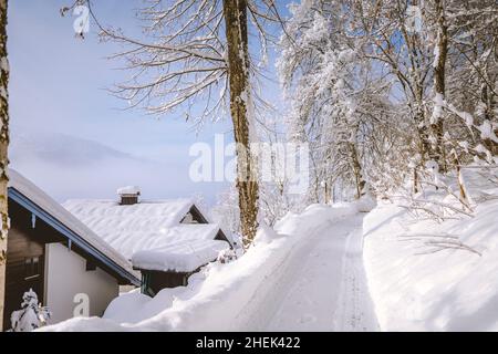 Wandern in Reit im Winkl Stockfoto