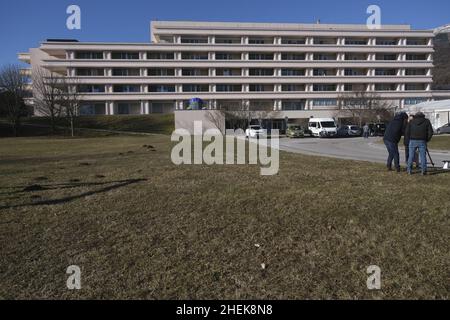 Eine allgemeine Ansicht des CRO-Krankenhauses, in dem der Präsident des Europäischen Parlaments, David Sassoli, am 11. Januar 2021 in Aviano, Italien, starb. Stockfoto