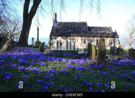 St. Peter's Church, Heysham, Lancashire, Großbritannien Stockfoto