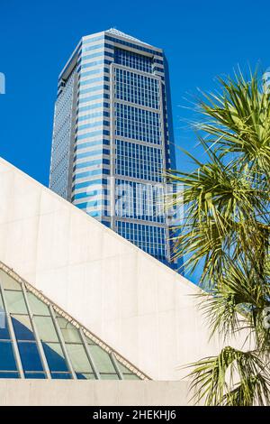 Bürogebäude in der Innenstadt von Jacksonville, Florida, USA Stockfoto