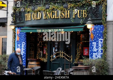 Kopenhagen/Dänemark./11 Januaryr 2022/ The old english Pub location on vesterbrogade in danish Capital. (Foto..Francis Joseph Dean/Dean Bilder) Stockfoto