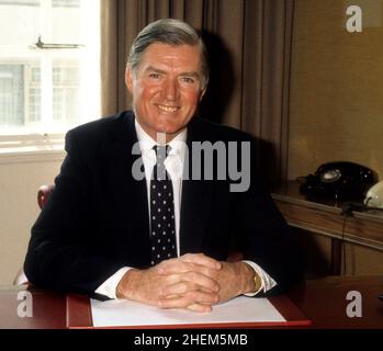 Der britische konservative Abgeordnete Cecil Parkinson 1987 Stockfoto