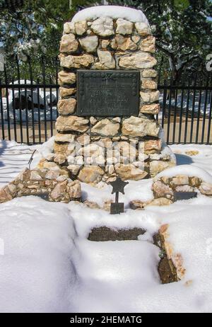 Das Grab von William Cody (aka Buffalo Bill) auf dem Lookout Mountain in der Nähe von Denver, Colorado, USA Stockfoto