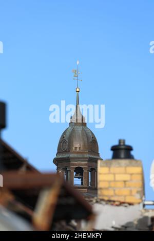 Blick auf die Turmhaube des Reichenbacher Turms in Görlitz Stockfoto