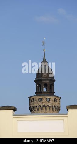 Blick auf die Turmhaube des Reichenbacher Turms in Görlitz Stockfoto