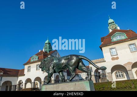 Berühmter Jugendstil sprudelhof in Bad Nauheim, Deutschland Stockfoto