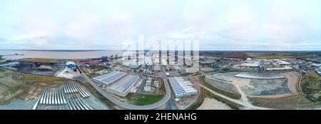 Luftaufnahme von Kingston upon Hull Stockfoto