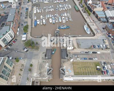 Luftaufnahme von Kingston upon Hull Stockfoto
