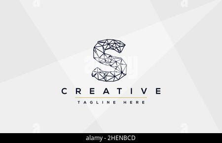Schlichtes, elegantes Logo-Design mit dem Buchstaben S. Moderne minimalistische S SS kreative Initialen basierte Vektor-Symbol-Vorlage Stock Vektor