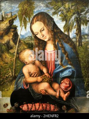 Madonna unter einem Tannenbaum Gemälde von Lucas Cranach Stockfoto