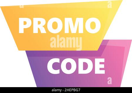 Cartoon-Vektor mit Rabattcode-Symbol. Aktionsgutschein. Geldangebot Stock Vektor